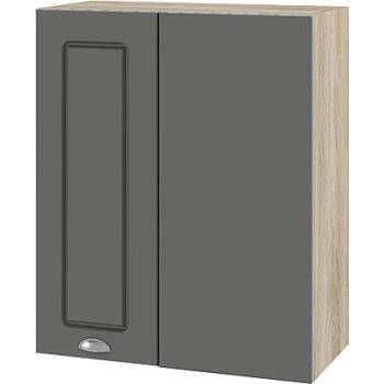 ИРИМ Горен ъглов кухненски шкаф Сити АРФ-Цимент мат-06-17 60 см