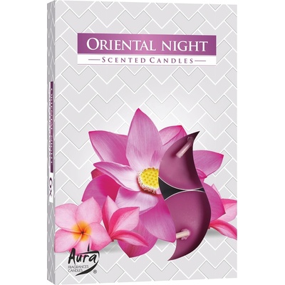 BISPOL Ароматни чаени свещи Bispol Aura - Oriental Night, 6 броя (p15-272)