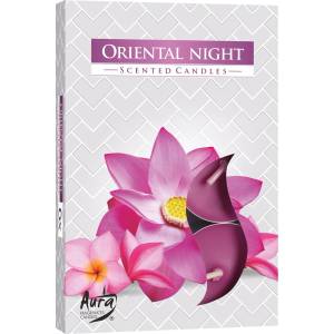 BISPOL Ароматни чаени свещи Bispol Aura - Oriental Night, 6 броя (p15-272)