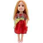 Moni Кукла Moni Toys - Darling Doll, с червена рокля и рижава коса, 46 cm (111827)