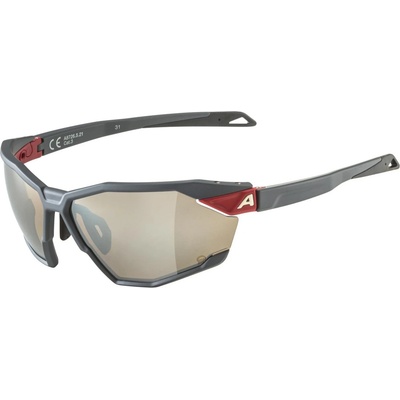 Alpina Слънчеви очила Alpina Twist Six Q Mirror S3 Cycling glasses - Midnight Grey Matt / Quattroflex Silver Mirror - размер One Size (205-4849-0111)