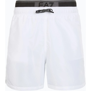 Giorgio Armani Мъжки EA7 Emporio Armani Logo Tape Boxer Swim Shorts white