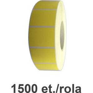 ZINTA Ролка жълти термо етикети zinta 50х25мм, 1500 ет. /ролка (50x25x1500-th-yel)