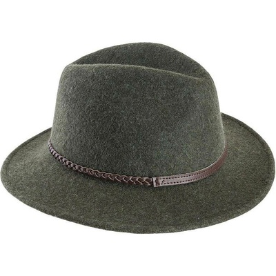 Barbour Tack Fedora Olive Melange