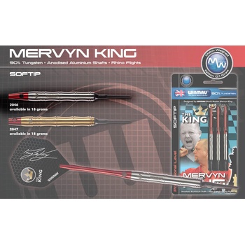 Winmau Mervyn King 90% soft 18g