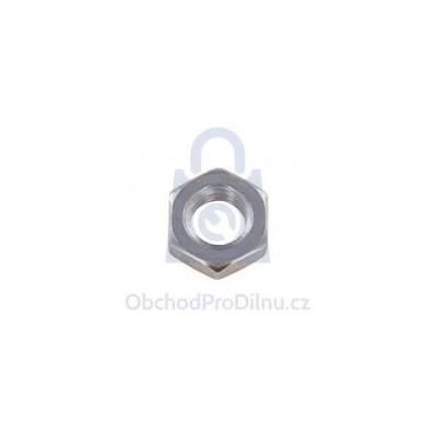 Matice šestihranná nízká 17H, DIN 936, nerez A2 M10, balení 1 ks – Sleviste.cz