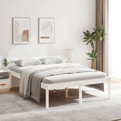 Nábytek XL 810590 Postel pro seniory bílá masivní borovice