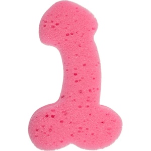  Гъба за баня с пенис форма, закачлив ефект - Penis Sponge Pink (D-243999)
