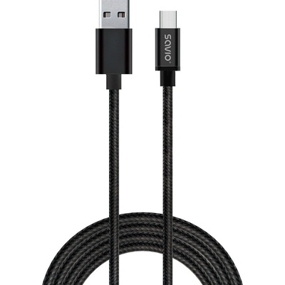 Savio CL-129 USB typu C - USB 2.0 typu A, 2m