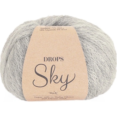 Příze Drops Sky Mix 03 - perlově šedá