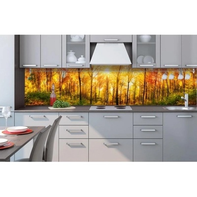 DIMEX ART Фототапет за кухня - слънчева гора 260 x 60 см