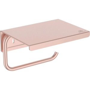 Ideal Standard ALU+ - Държач за тоалетна хартия с рафт, Rose BD592RO (BD592RO)