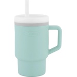 Infantino Силиконова чаша със сламка Infantino, 270 ml, Светлосиня (IN308067)