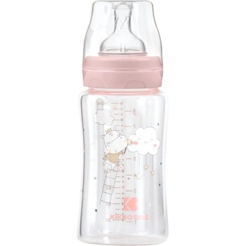 KikkaBoo Шише стъклено 240мл Hippo Dreams Pink (kikka-31302020121)