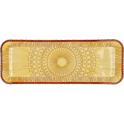 Bitz Оранжева стъклена чиния за сервиране 14x38 cm Kusintha - Bitz (30686)