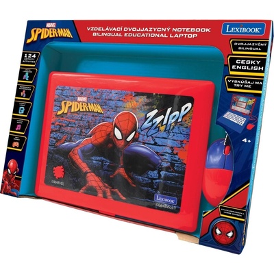 Lexibook česko‑anglický vzdělávací notebook SPIDER-MAN pro děti – Zbozi.Blesk.cz