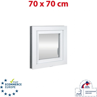 Okna Hned Plastové okno 700 x 700 mm bílé otevíravé i sklopné pravé