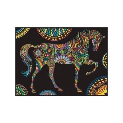 Colorvelvet - Włochy Velvet coloring page 47x35 Horse Mandalas