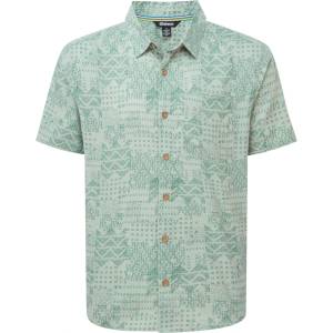 Sherpa Мъжка риза с копчета Sherpa Puja S/S Shirt - Celery (033-3234-0113)