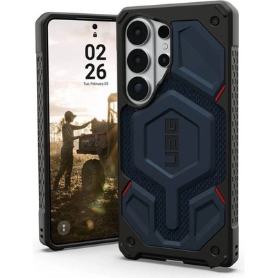Urban Armor Gear Magsafe Противоударен Калъф за Samsung S26 Ultra, UAG Monarch Pro Kevlar Case Mallard, Син (214513113955)