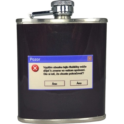 Ploskačka nerezová Error 180 ml