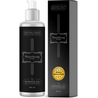 PheroStrong Olej masážní s feromony pro muže 100 ml