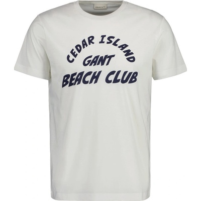 Gant tričko Cedar Graphic T-Shirt biele