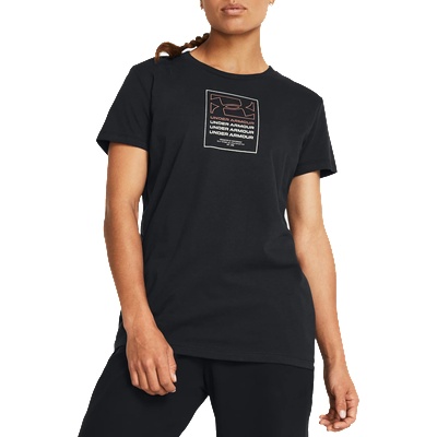 Under Armour Тениска Under Armour UA Box Wordmark Originators Short Sleeve Черен Velikost M