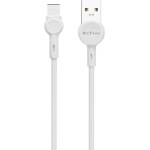 DeTech Кабел за данни DeTech DE-C35C, Type-C, 1.0m, White - 40190 (DE-40190)