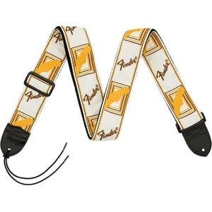 Fender 2'' Monogrammed White/Brown/Yellow Колан за китара (0990683000)