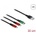Delock 30 см дълъг USB кабел за зареждане 3-в-1 тип А за 2 x Lightning и USB Type-C връзка