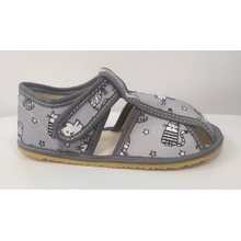 Baby Bare Shoes bačkory Grey cat