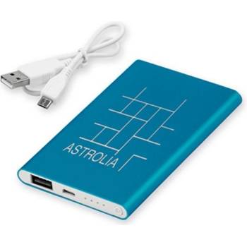 Excursion Мобилна Батерия Flatfour, 4000 mAh, синя