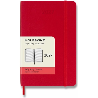 Moleskine A6 Denný 2027 Červený