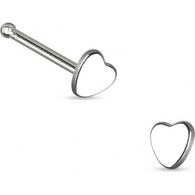 Prosperk náušnice piercing do nosu srdíčko S2489