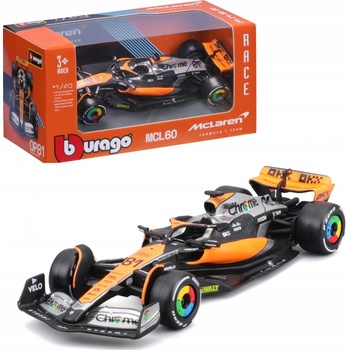 Bburago RACE Formula F1 McLaren F1 Team MCL60 2023 4 Lando Norris 1:43