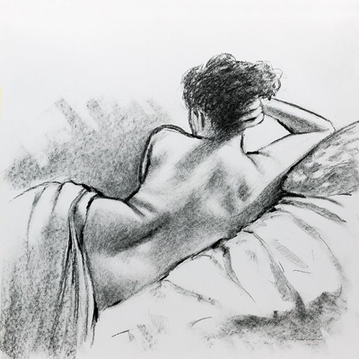 Černobílý akt II 1 deska 70x70