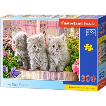Castorland Пъзел Castorland от 300 части - Три сиви котенца (B-030330)