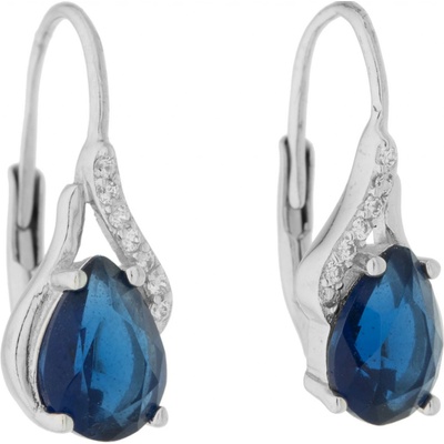 Bealio stříbrné slza Safírová 03-06629-0002