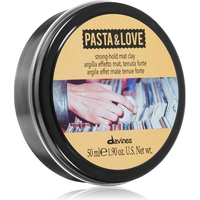Davines Pasta & Love Strong-Hold Mat Clay стилизиращ клей за коса матов 50ml
