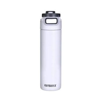 KAMBUKKA Бутилка за вода двустенна, 600мл, Kambukka Elton Insulated с капак 3 в 1 Snapclean®, Chalk White