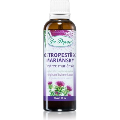 Dr.Popov Ostropestřec mariánský Originální bylinné kapky 50 ml