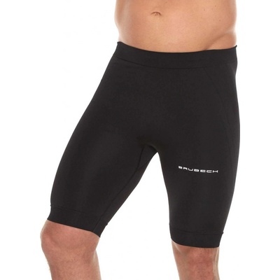 Brubeck Running Force Mens 1/2 Trousers Black běžecké 1/2 kalhoty