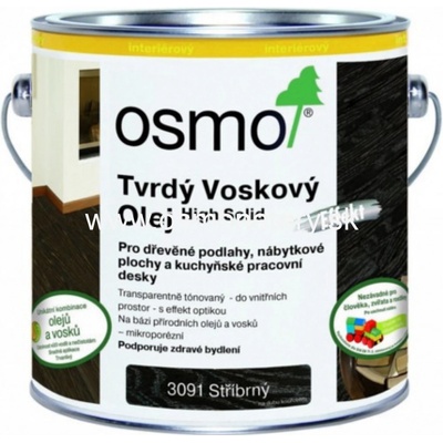 Osmo 3091 Tvrdý voskový olej Efekt 2,5 l Strieborný