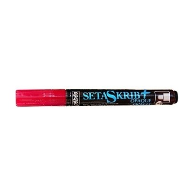 Pebeo Setaskrib Opaque Broad Tip Marker fixky na textil Red