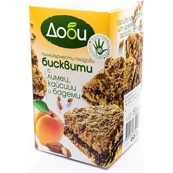 ДОБИ Бисквити с лимец, кайсия и бадем 150г