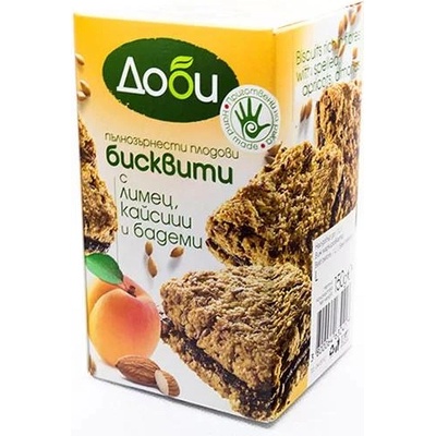 ДОБИ Бисквити с лимец, кайсия и бадем 150г