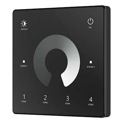 Skydance LED ovladač RF SC (4 zóny) - TW1-4 Barva: Černá