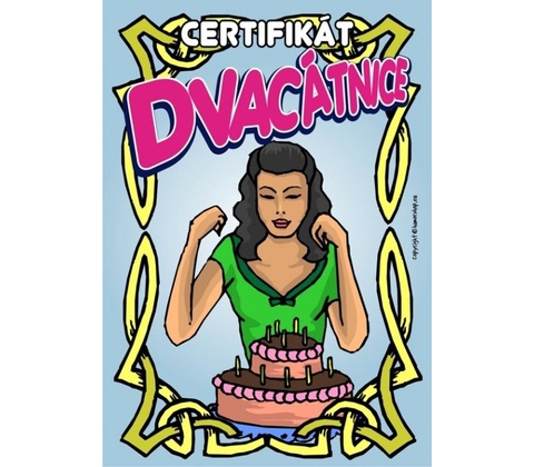 Certifikát dvacátnice