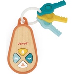 Janod Интерактивна играчка Janod - Дървено дистанционно за кола със звуци, оранжево (J05320) - ozone